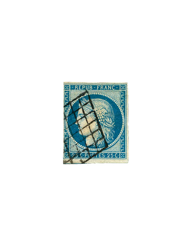 n° 1/6 obl. (Qualité : B) - Type Cérès (1ère émission)