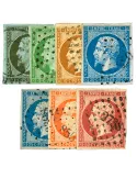 n° 11/12/13A/14A/15/16/17B obl. (Qualité : B) - Napoléon III (Empire Non dentelé)