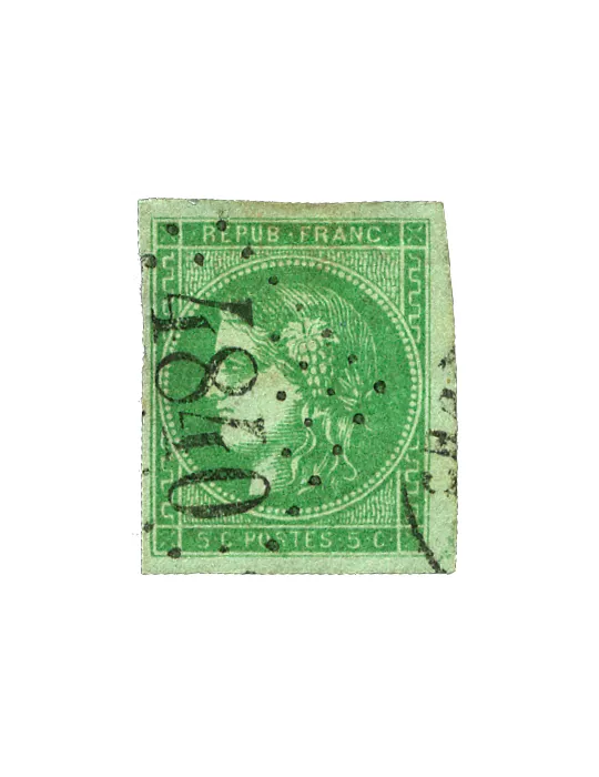 n° 39C-40B-41B-42B-43A-44A-45B-46B-47/49 obl. (Qualité : B) - Cérès (Émission de Bordeaux)