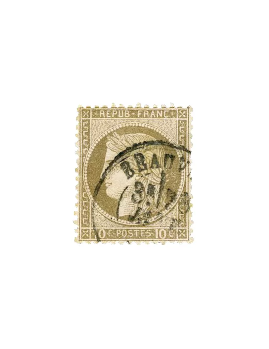 n° 50/60A obl. (Qualité : B) - Type Cérès dentelé (IIIe République)