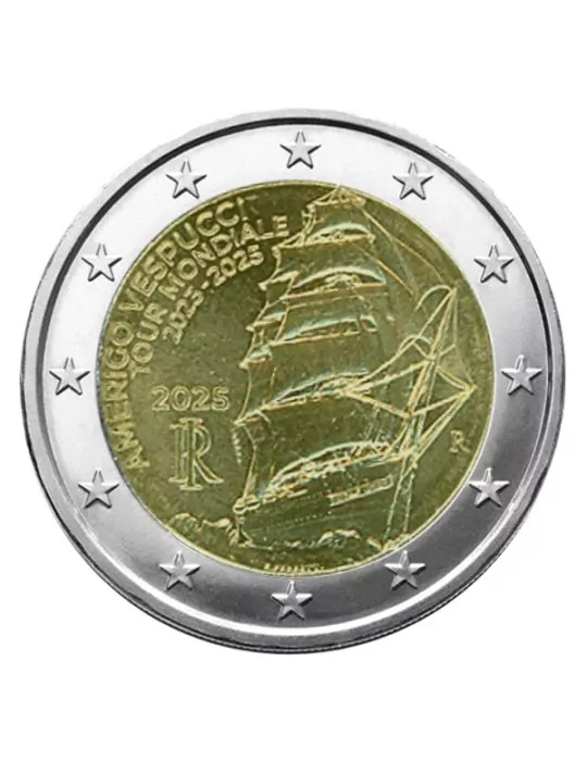 2 EURO COMMEMORATIVE 2025 : ITALIE (Amerigo Vespucci)