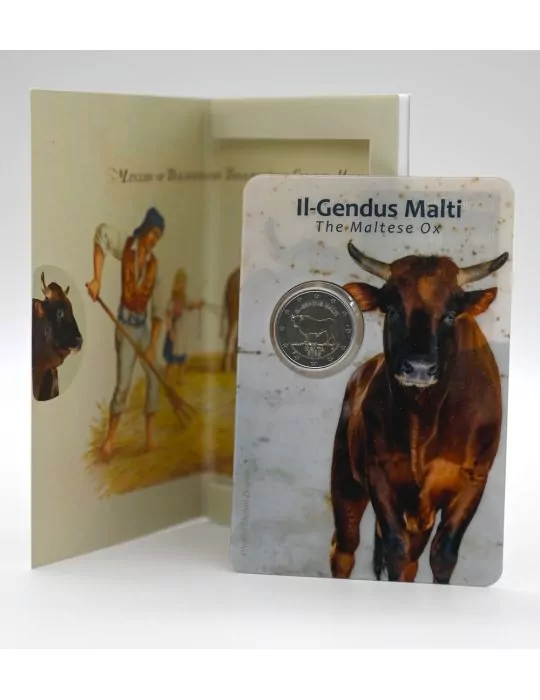 BU : 2 EURO COMMEMORATIVE 2025 : MALTE (Le Boeuf Maltais)