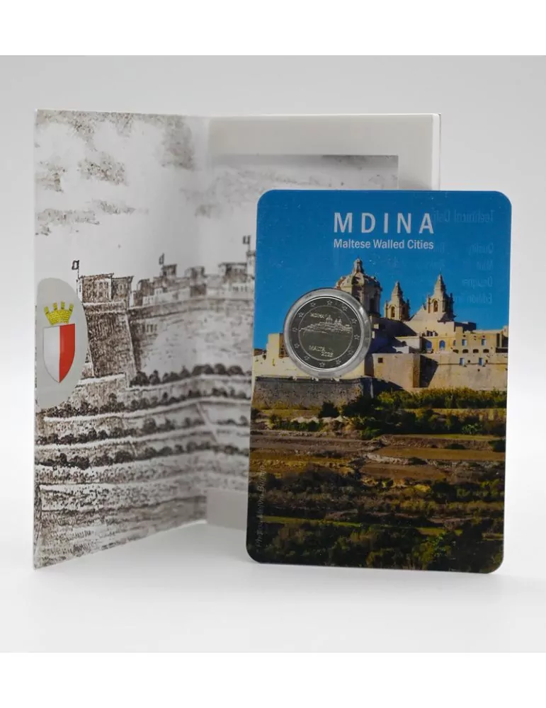 BU : 2 EURO COMMEMORATIVE 2025 : MALTE (Ville Fortifiée de Mdina)