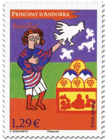 n° 911/912 - Timbre ANDORRE Poste 2