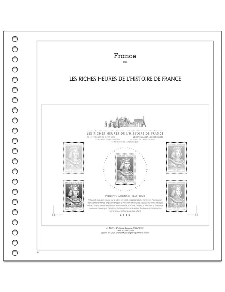 LES RICHES HEURES DE L´HISTOIRE DE FRANCE SC : 2025 (JEUX AVEC POCHETTES)