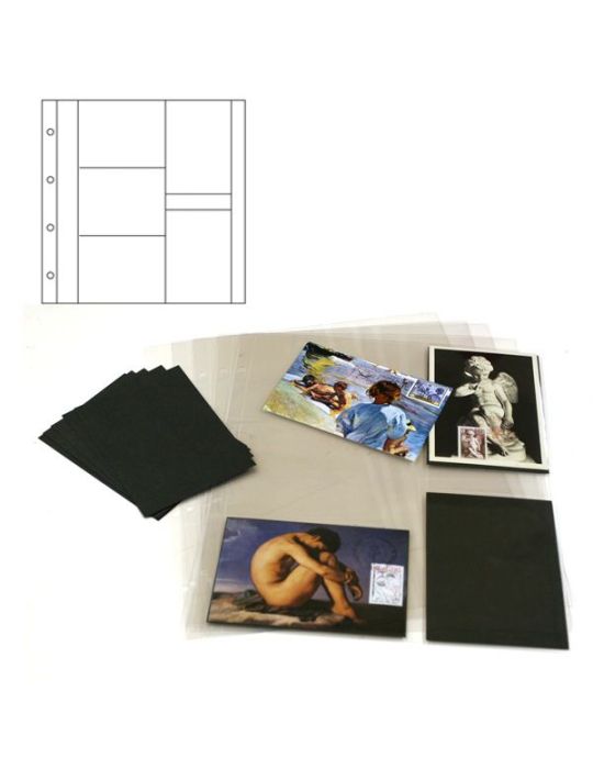 ALBUM CARTES POSTALES PREMIUM GARNI DE 15 RECHARGES