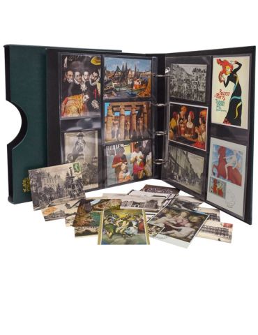 ALBUM CARTES POSTALES PREMIUM GARNI DE 15 RECHARGES