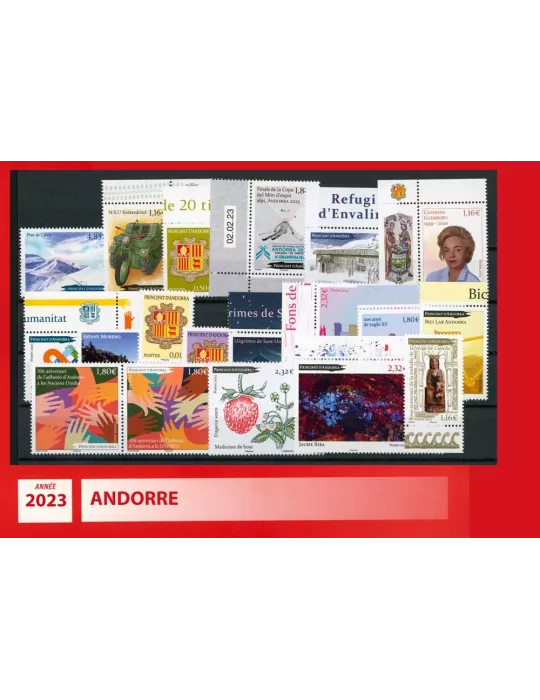 n° 885/903 - Timbre Andorre Année complète (2023)