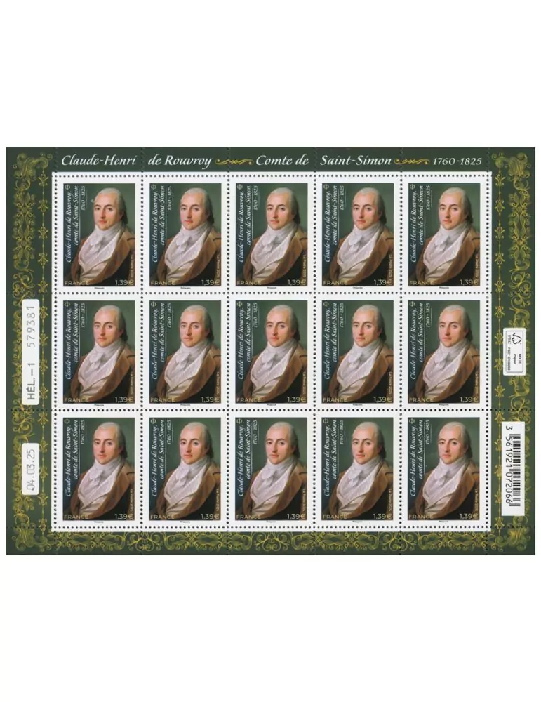 n° F182 - Timbre France Feuillets de France (n° 5876)