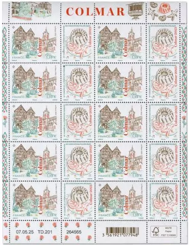 n° F186 - Timbre France Feuillets de France (n° 5880)