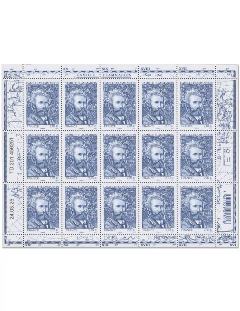 n° F187 - Timbre France Feuillets de France (n° 5881)