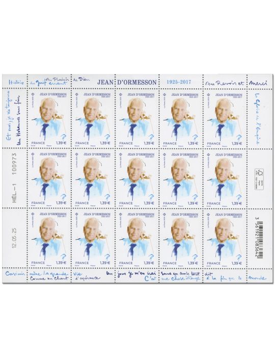n° F189 - Timbre France Feuillets de France (n° 5883)