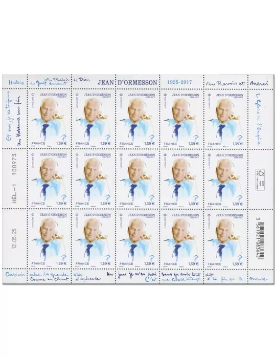 n° F189 - Timbre France Feuillets de France (n° 5883)