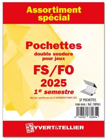 Assortiment de pochettes (double soudure) : 2025-1er semestre