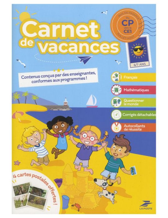 CARNET DE VACANCES - du CP vers le CE1 - Edition 2025 (La Poste)