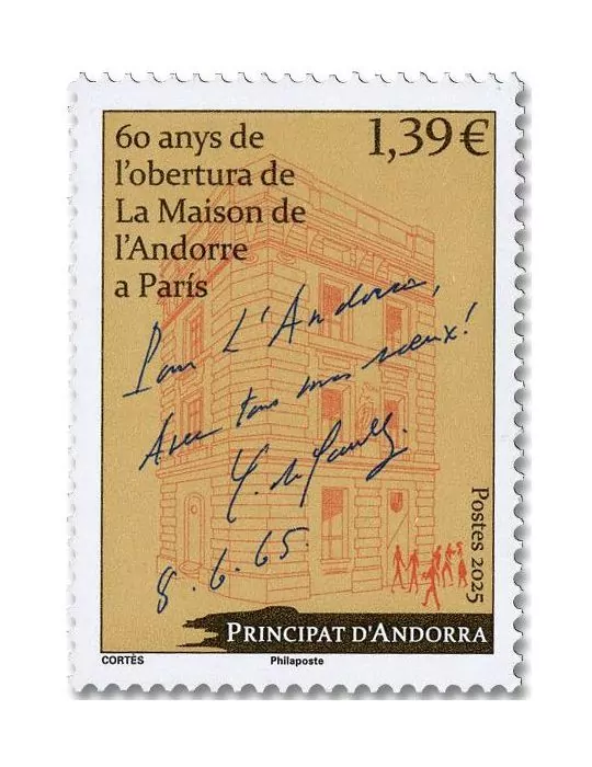 n° 931 - Timbre ANDORRE Poste