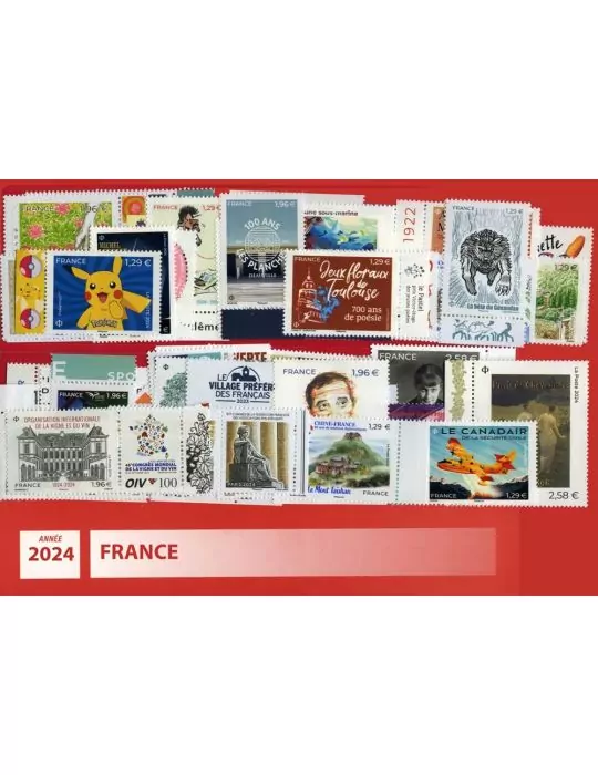 n° 5742/F5828 - Timbre France Année complète (2024)