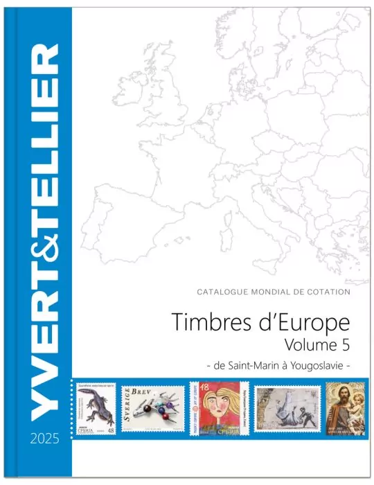 EUROPE Volume 5 - 2025 (Catalogue des Timbres des pays d´Europe de S à Y)