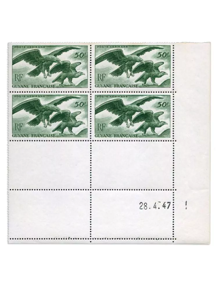 n° 35/37 - Timbre GUYANE Poste Aerienne