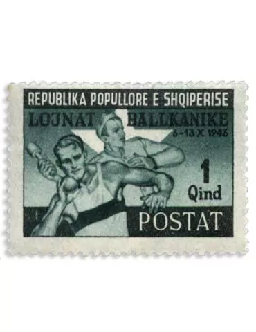 n° 347/353/ - Timbre ALBANIE Poste 2