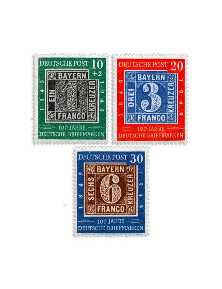 n° 2A/2C - Timbre ALLEMAGNE FEDERALE Poste