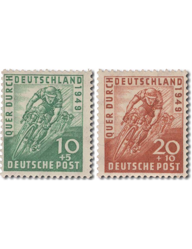 n° 74/75 - Timbre ALLEMAGNE BIZONE Poste