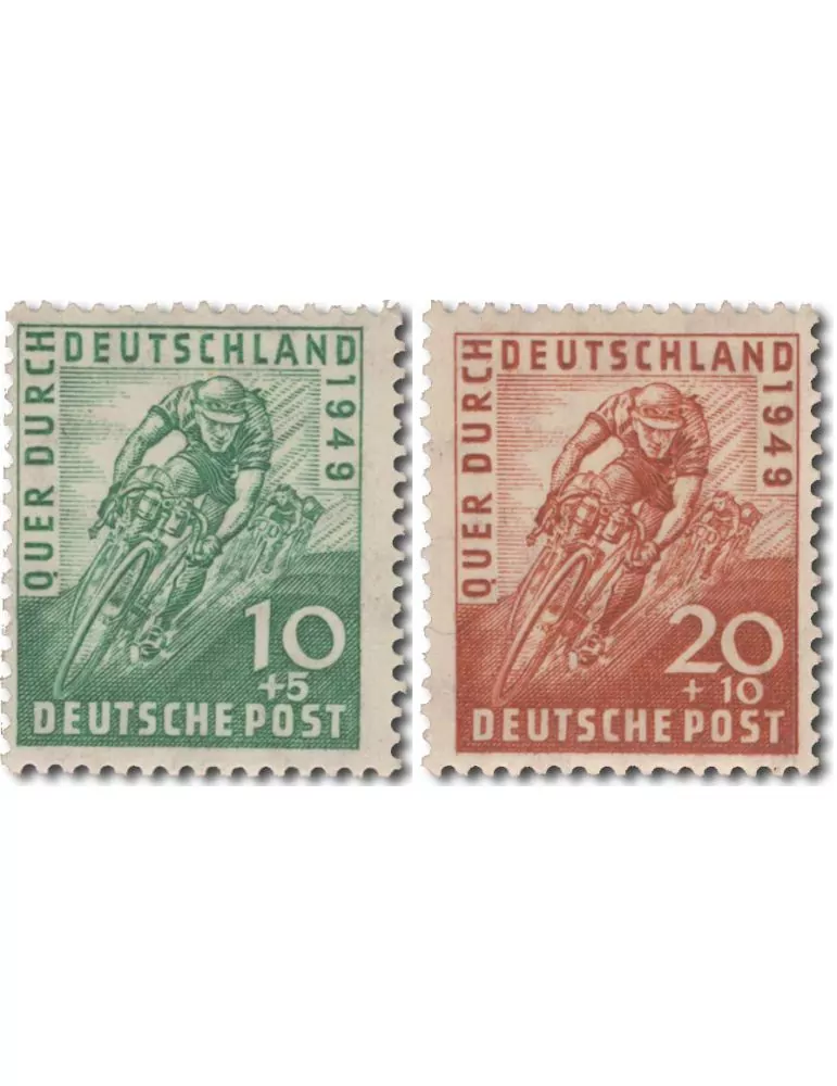 n° 74/75 - Timbre ALLEMAGNE BIZONE Poste