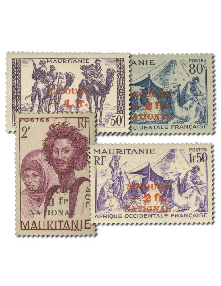 n° 119/122** - Timbre MAURITANIE Poste