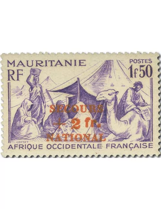 n° 119/122** - Timbre MAURITANIE Poste