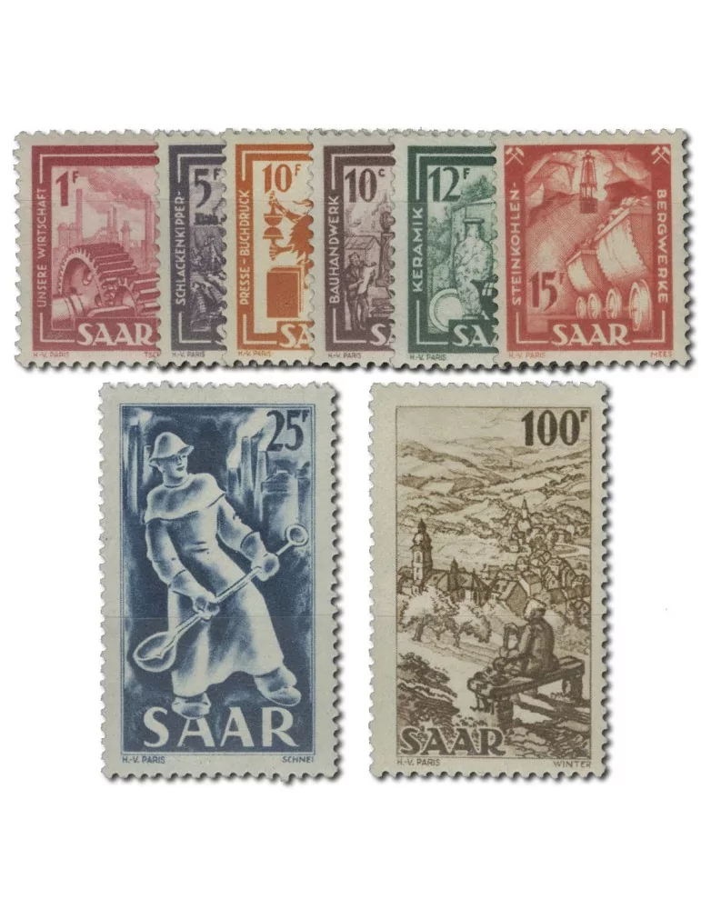 n° 255/262* - Timbre SARRE Poste