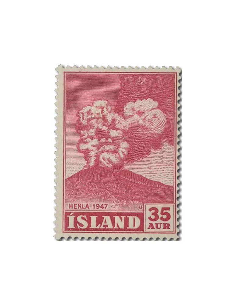 n° 208/214* - Timbre ISLANDE Poste