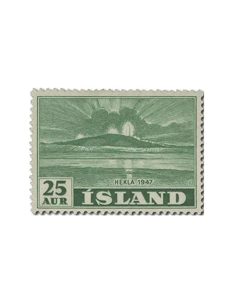 n° 208/214* - Timbre ISLANDE Poste