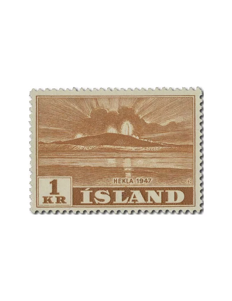 n° 208/214* - Timbre ISLANDE Poste
