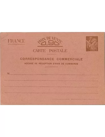 France : Entier Postal sans valeur CP4