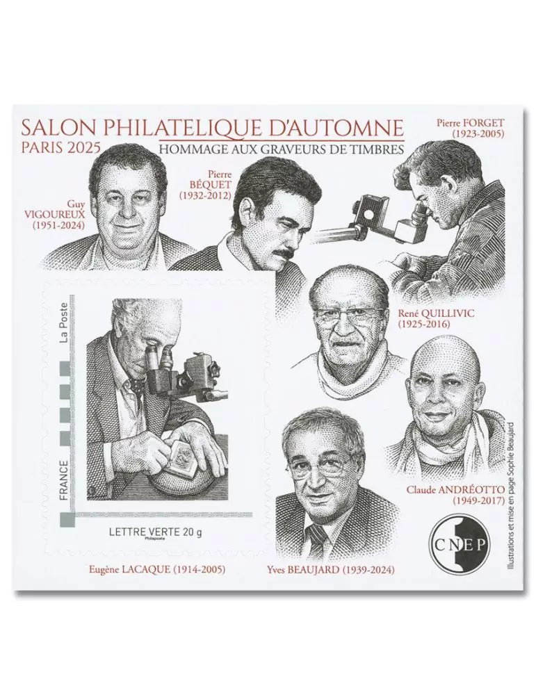 n° 101-101a-101b - Timbre France CNEP