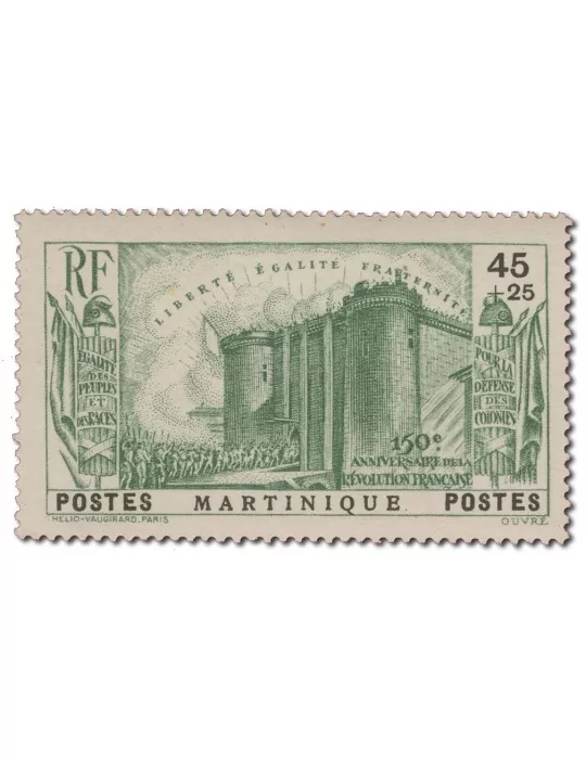 n° 170/174* - Timbre MARTINIQUE Poste