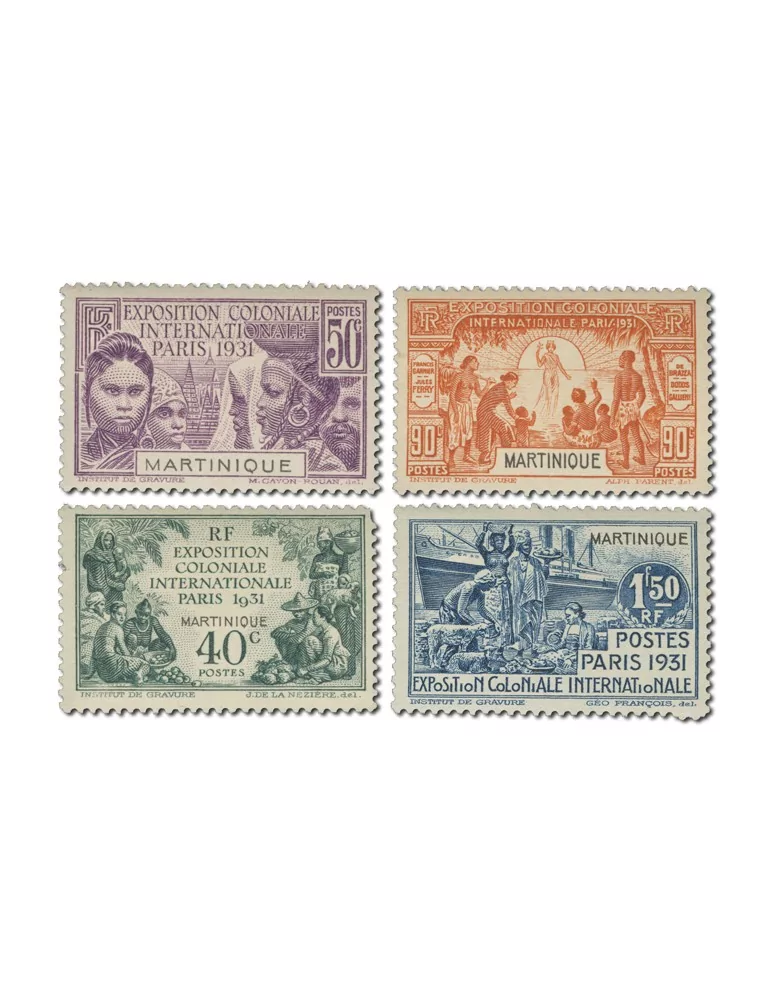 n° 129/132* - Timbre MARTINIQUE Poste