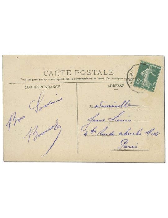 4 CPA - Timbre FRANCE Cpa