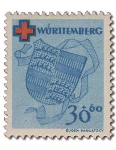 n° 38/41* - Timbre WURTEMBERG Poste 2