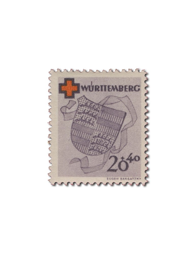 n° 38/41* - Timbre WURTEMBERG Poste