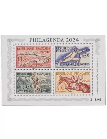 France : Bloc spécial "Sport" (Philagenda 2024)