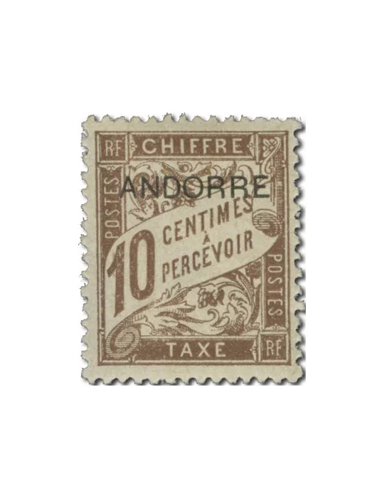 n° 1/8* - Timbre ANDORRE Taxe