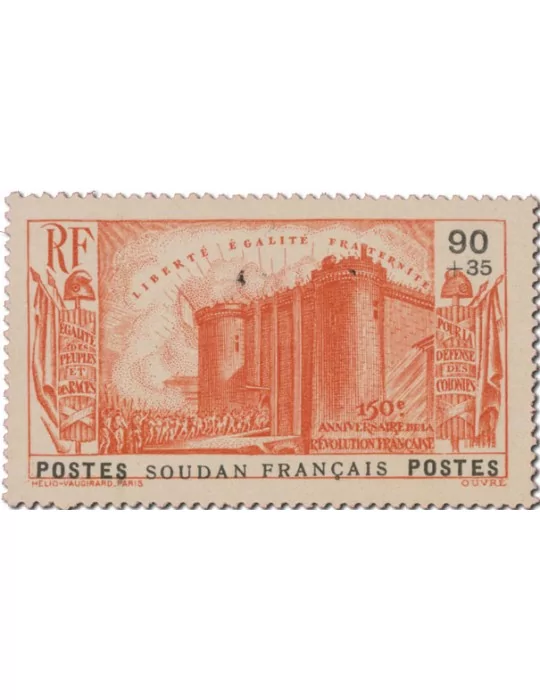 n° 105/109** - Timbre SOUDAN Poste