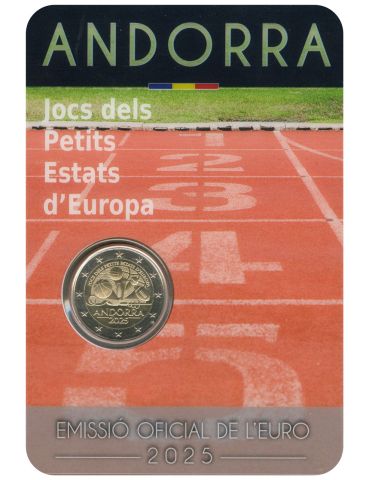 BU : 2 EURO COMMEMORATIVE 2025 : ANDORRE (Jeux des petits Etats d'Europe)