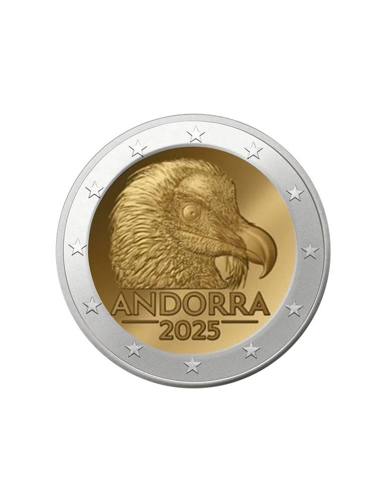 BU : 2 EURO COMMEMORATIVE 2025 : ANDORRE (Le Gypaète barbu)