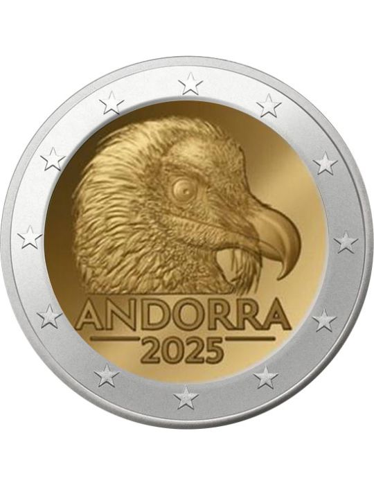 BU : 2 EURO COMMEMORATIVE 2025 : ANDORRE (Le Gypaète barbu)