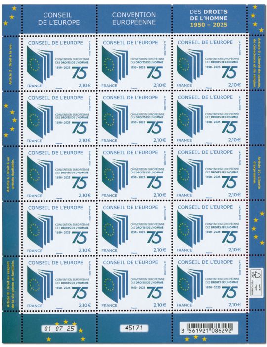 n° F10 - Timbre France Feuillets de France (Service n° 189)