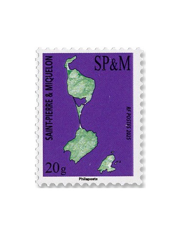 n° 1365 - Timbre Saint-Pierre et Miquelon Poste (CARTE SPM 20G INTERNATIONAL - 12 25 063)