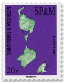 n° 1365 - Timbre Saint-Pierre et Miquelon Poste (CARTE SPM 20G INTERNATIONAL - 12 25 063)