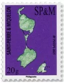 n° 1365 - Timbre Saint-Pierre et Miquelon Poste (CARTE SPM 20G INTERNATIONAL - 12 25 063)